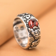 S990실버  여의주 비휴 엽전 반지  103