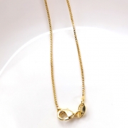 45cm 카라비안 목걸이 로즈골드 컬러쥬얼리  s560