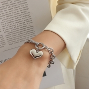 미르보석 팔찌  써지컬 티타늄  체인 여성 주얼리 s567