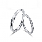 미르보석 s925silver 모비우스 반지(2p)  커플링 패션주얼리  586