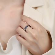 미르보석  s925실버 양운 물고기 반지  패션 주얼리  596