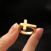 미르보석  써지컬 십자가 반지 주기도문 티타늄 주얼리 반지  s1135