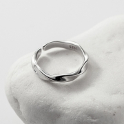 미르보석  s925실버 써지컬 은반지 뫼비우스 커플링 패션 주얼리 반지  1139