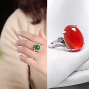 미르보석  홍루비 반지  다이아몬드  주얼리 반지 s1386