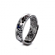 미르보석  물고기 반지  은도금 잉어 양운 문양  쥬얼리 반지 s49