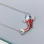 미르보석  s925순은 물고기 목걸이 잉어 여성패션 주얼리 목걸이  1435