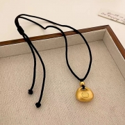 미르보석 복을 가득 담은 황금 자물쇠 복주머니 금덩어리 주얼리 목걸이  s1441