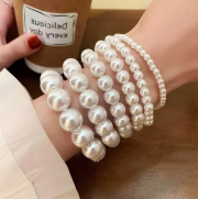 미르보석 진주팔찌  우아함을 손목에 담다 프랑스 복고풍 혼주  주얼리  진주팔찌    s1468