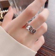 미르보석 s925순은반지 링크오버포스 실버링 주얼리 반지 1481