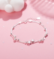 미르보석 925은별 팔찌 우아함을 손목에 담다 주얼리 팔찌    s1486