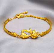 미르보석  여우디자인 금팔찌 우아함을 손목에 담다 주얼리 팔찌    s1491