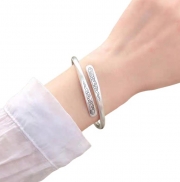 미르보석  양운 실버 팔찌 재물과 건강운을 손목에 담다 주얼리 팔찌  s1494