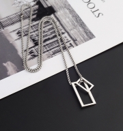 미르보석  티타늄스틸 목걸이 강인함 세련미 감성UP  주얼리 목걸이  s1503