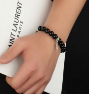 미르보석  십자가 묵주 흑요석 팔찌 주기도문 핸드메이드  주얼리 팔찌  s1508