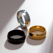 미르보석 8mm티타늄스틸 반지  강인한 남성미 주얼리 반지   s1510