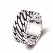 미르보석 11mm티타늄강 아이언클래드 반지 압도적인 스타일 주얼리 반지   s1513