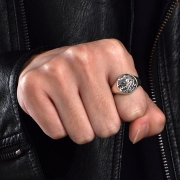 미르보석  신화속 강력한 보호신 호루스아이  행운 주얼리  반지   s1528