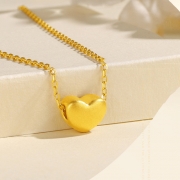 미르보석  s925 순금0.1g 하트 팬던트 주얼리 목걸이   1536