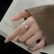 미르보석  두개의 매력이 만나는 듀얼링 실버 주얼리 반지  s1538