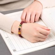 미르보석  12mm 귀한 진사석 재물신이 머무는 적신령 염주 부적  팔찌  s1559