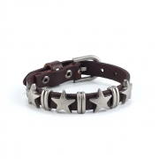 미르보석 스타체이서 가죽 팔찌 펑크 리벳  주얼리 팔찌    s1569