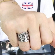 미르보석  승부사의 반지 스페이드 로열갬블 링 플러시 주얼리 반지  s1577