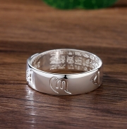 미르보석  s999순은 반지  육자진언 진언의 빛이 당신의 손끝에  머무르다  주얼리 반지  s701