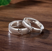 미르보석   s999순은 커플반지  육자진언 진언의 빛이 당신의 손끝에  머무르다  주얼리 반지  s215