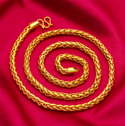 미르보석  60cm 두께6mm 쇼팽 24k골드체인 럭셔리  주얼리 목걸이  s1612