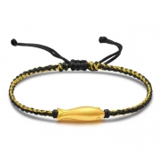 미르보석  24K순금함량0.3g  잉어 물고기 팔찌 손작업 매듭공예  행운 성공 재복 건강   s1163