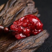 봉연당  비휴 진사 목걸이 부적  9A등급순도 붉은투광  장사 사업 주식 투자 재물흥왕 액난예방 재수대통   s1712