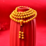 봉연당  8mm  9A등급순도 투광 웅황 108 주사 염주 사업 장사 주식 투자 재물흥왕 액난예방 재수대통 부적 팔찌 목걸이   s1740