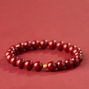 봉연당  8mm   붉은 주사  24k금주  염주 팔찌 발찌 삼재액막이 건강운  사업운 금전운 행운 소원성취 부적  재수대통  소원성취 부적   s1743