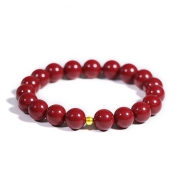 봉연당  10mm   붉은 주사  K24금볼 염주 팔찌 발찌 삼재액막이 건강운  사업운 금전운 행운 소원성취 부적  재수대통  소원성취 부적   s1794