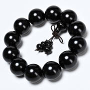 미르보석  20mm  천연 흑단목 염주 불주 팔찌 재물운 행운 건강 액막이 소원성취 부적 불주 E9