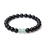 미르보석  8mm 천연 흑단목 염주 묵주 팔찌 재물운 행운 건강 액막이 소원성취 부적 불주 s1801