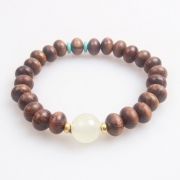 미르보석  10mm 천연  녹단목 옥주 팔찌 재물운 행운 건강 액막이 소원성취 부적 염주 불주 s1805