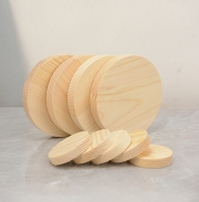 두께1cmx직경20cm 나무판 목재 원형 데코 우드보드 받침대 화판