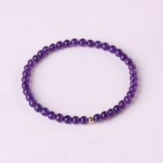 미르보석  6mm 자수정 수공예 팔찌 행운 금전운 액막이 재수대통   s1823