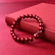 미르보석 6mm 고함량 원석주사 복주머니 염주  팔찌 삼재액막이 사업운 금전운 행운 소원성취 재수대통 부적 s1840