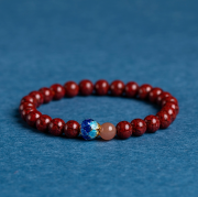 봉연당 6mm  s925칠보 99%순도 크리스탈 원석주사 팔찌  장사 사업 주식 재물흥왕 액막이 재수대통 비방부적 염주   s1842