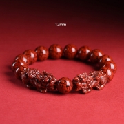 봉연당 9A등급순도 크리스탈 12mm 원광주사 쌍비휴 염주 장사 주식 재물흥왕 삼재액막이 재수대통 부적비방 팔찌 s1856