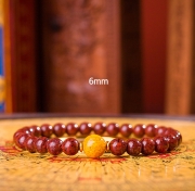 봉연당 웅황옥화 주사 9A등급순도 크리스탈 6mm  염주 장사 주식 재물흥왕 삼재액막이 재수대통 부적비방 팔찌  s1858