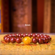 봉연당 웅황옥화 주사 9A등급순도 크리스탈 8mm  염주 장사 주식 재물흥왕 삼재액막이 재수대통 부적비방 팔찌  s1859