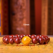 봉연당 웅황옥화 주사 9A등급순도 크리스탈 10mm  염주 장사 주식 재물흥왕 삼재액막이 재수대통 부적비방 팔찌  s1860