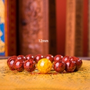 봉연당 웅황옥화 주사 9A등급순도 크리스탈 12mm  염주 장사 주식 재물흥왕 삼재액막이 재수대통 부적비방 팔찌  s1861