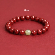 봉연당 화전옥 금주사 9A등급순도 크리스탈 8mm  염주 장사 주식 재물흥왕 삼재액막이 재수대통 부적비방 팔찌  s1864