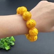 봉연당 웅황주사 20mm 9A등급순도 투광 크리스탈 염주 장사 주식 재물흥왕 삼재액막이 재수대통 부적비방 팔찌 s1867