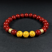 봉연당 웅황 원광주사 9A등급순도 크리스탈 10mm  육자진언 염주 장사 주식 재물흥왕 삼재액막이 재수대통 부적비방 팔찌  s1893