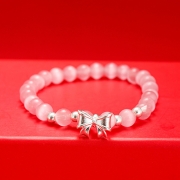 미르보석  s999순은 리본장식 천연 호안석 팔찌  s1899